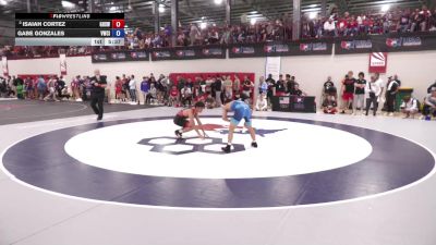 61 kg Champ. Round 2 - Isaiah Cortez, Gilroy High School Wrestling vs Gabe Gonzales, Viking Wrestling Club (IA)