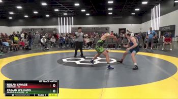 129 lbs Placement Matches (8 Team) - Nolan Savage, Rebellion vs Cainan Williams, Minions Black (GA)