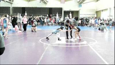 50 lbs Rr Rnd 1 - Josephina Lucas, All I See Is Gold Academy - Girls vs Jordyn Roselle, Cordoba Trained (Tidal Force Girls)