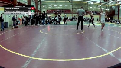 165 lbs Cons. Round 4 - Grayson Woodcock, Dublin Coffman vs Shane Wagner, Faith Christian Academy