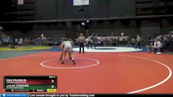 6A - 220 lbs Cons. Round 2 - Max Franklin, Shawnee Mission East vs Lucas Conover, Olathe Northwest