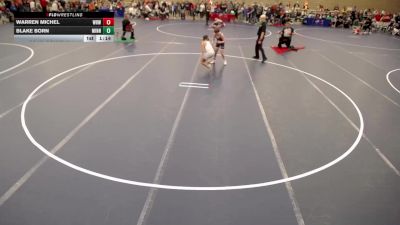 12U - 108 lbs Cons. Round 2 - Warren Michel, Westfield Razorbacks Wrestling vs Blake Born, Minnesota