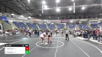 170 lbs Quarterfinal - Tynsley Leonard, Maize WC vs Bella Barajas, Brighton WC