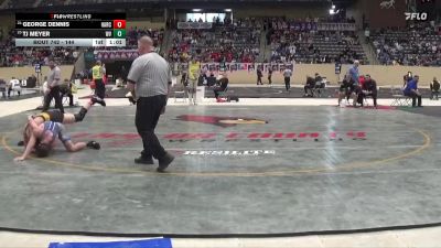 144 lbs Semifinal - George Dennis, Harrison County vs TJ Meyer, Walton-Verona