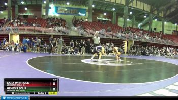 125 lbs Round 6 (8 Team) - Cara Wittrock, Lexington Girls vs Genesis Solis, Grand Island JV