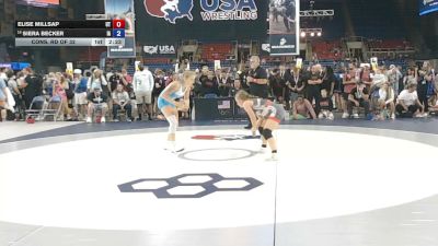 115 lbs Cons. Rd Of 32 - Elise Millsap, Utah vs Siera Becker, Iowa