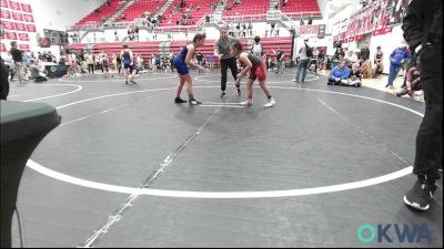130 lbs Rr Rnd 5 - Jaelee Jo Baca, Cowboy Wrestling Club vs Giselle Bailey, Midwest City Bombers Youth Wrestling Club
