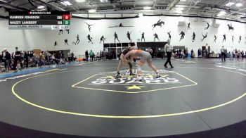 141 lbs Cons. Round 4 - Kamren Johnson, Unattached vs Mazzy Lambert, Unattached