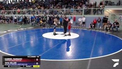 59 lbs X Bracket - Tate Keller, Soldotna Whalers Wrestling Club vs Gabriel Marquez, Lions Den Wrestling Club