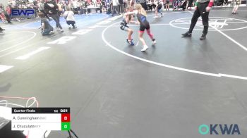 52-55 lbs Quarterfinal - Adley Cunningham, Bartlesville Wrestling Club vs Jolene Chuculate, Tulsa Blue T Panthers