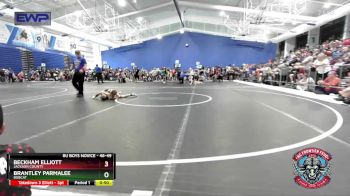 46-49 lbs Round 2 - Beckham Elliott, Jackson County vs Brantley Parmalee, Bobcat