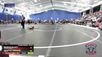 46-49 lbs Round 2 - Beckham Elliott, Jackson County vs Brantley Parmalee, Bobcat