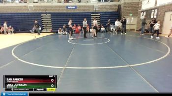 120 lbs Cons. Semi - Zan Parker, 208 Badgers vs Luke Johnson, Idaho Gold