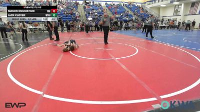 64 lbs 5th Place - Mason McCuistion, Tiger Trained Wrestling vs Jack Clover, Wyandotte Youth Wrestling