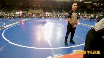 84 lbs Consi Of 32 #2 - Oliver Baker, Oklahoma Wrestling Academy vs Emmit Fourkiller, Tahlequah Wrestling Club