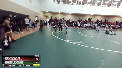 67 lbs Cons. Round 3 - Brewyn Taylor, Steelclaw Wrestling Club vs Keidrick O`Bannon, FordDynastyWrestlingClub