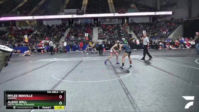 97 lbs Semifinal - Alexis Wall, South Central Punishers vs Mylee Renville, Augusta