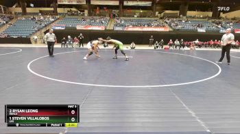 165 lbs 3rd Place Match - 2 Rysan Leong, Menlo vs 1 Steven Villalobos, Life