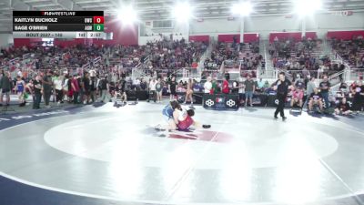 155 lbs Champ. Round 1 - Kaitlyn Bucholz, Oswego Wrestling Club vs Sage O'Brien, APEX Girls Wrestling