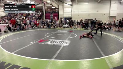 61 lbs Champ. Round 1 - Misha Shenets vs Beau Valberg, Centennial Youth Wrestling