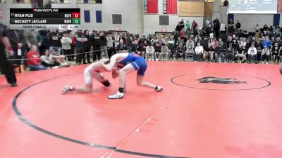 144 lbs Semifinal - Ryan Flis, Milford vs Beckett Leclair, West Springfield