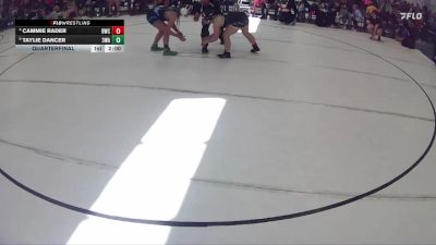 141 lbs Quarterfinal - Taylie Dancer, 308 Wrestling Academy vs Cammie Rader, Bridgeport Wrestling Club