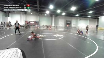 80 lbs Quarterfinal - Rosemarie Mitchell, LV Bears WC vs Charlotte DiFrancisco, Poway Elite