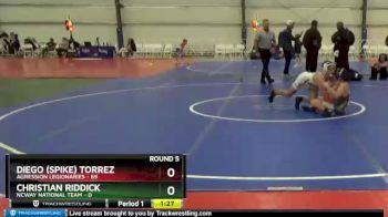 110 lbs Round 5 - Diego (Spike) Torrez, Agression Legionaries vs Christian Riddick, NCWAY National Team