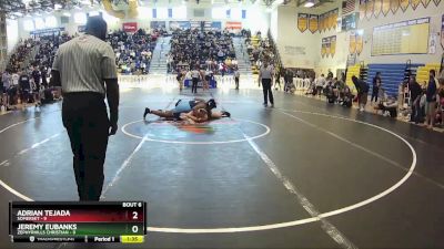 215 lbs Semifinals (8 Team) - Jeremy Eubanks, Zephyrhills Christian vs Adrian Tejada, Somerset