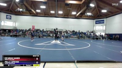 145 lbs Quarterfinal - Ce`Ariah Sands, Menlo College vs Pella LeFever, Texas Wesleyan