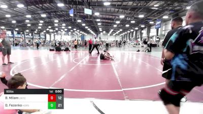 90 lbs Rr Rnd 1 - Benjamin Milam, Untouchables vs Daniel Fezenko, Iron Horse Wrestling Club