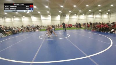 145 lbs Avery Earnest, Pennsylvaniia Red vs Elena Carter, Virginia
