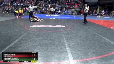 116 lbs Cons. Round 2 - Michael Rowe, Oak Forest Warriors WC vs Ryker Long, Demolition WC