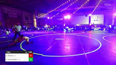 73 lbs Round Of 16 - Cree Garza, Inland Northwest Training Center vs Ezekiel Hernandez, Unattached