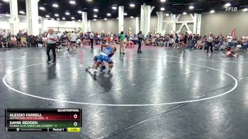 126 lbs Quarterfinals (8 Team) - Alessio Farrell, Austintown Fitch Falcons vs Samir Redden, Florida Elite Wrestling Academy