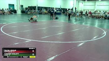 120 lbs Round 3 (10 Team) - Conner Haslett, Lapeer vs Talon Jessup, Fight Barn WC