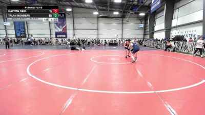 160 lbs Round Of 128 - Hayden Carl, VA vs Talan Rondeau, MA