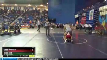 132 lbs Champ. Round 1 - Nico Diaz, St John Vianney vs Jake Wagner, Smyrna