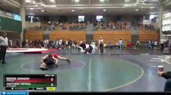 145 lbs Cons. Round 4 - Matthew Ortega, El Dorado vs Brodie Johnson, Oakdale
