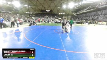 3A 113 lbs Cons. Round 2 - Jayden Vo, Spanaway Lake vs Garrett Reeves-Turner, Marysville Pilchuck