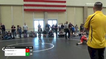 85 lbs Quarterfinal - Andrew Bostwick, Junior Terps ES vs Gavin Schnall, Edge ES