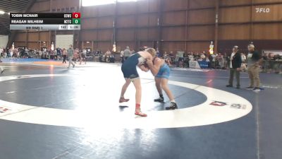 160 lbs Rr Rnd 1 - Tobin Mcnair, Ccwc/ncunited vs Reagan Milheim, M2tc