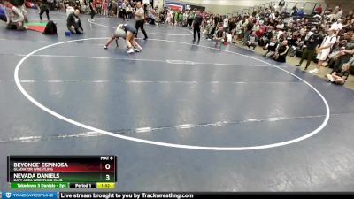 115 lbs Champ. Round 3 - Nevada Daniels, Katy Area Wrestling Club vs Beyonce` Espinosa, Gladiator Wrestling