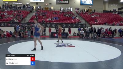 55 kg Cons 64 #2 - Aaron Klein, Poway High School Wrestling vs William Pfeifer, Victory Wrestling