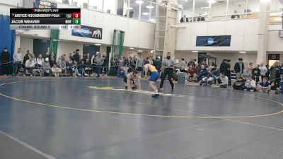 165 lbs Champ. Round 2 - Justice Hockenberry-Folk, Elizabethtown vs Jacob Weaver, Misericordia