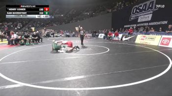 2A/1A Boys 165 Cons. Semi - Sam Bjornstedt, Colton Boys vs Henry Coiner, Lowell Boys