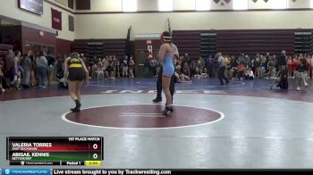 96-100A 1st Place Match - Abigail Kennis, Bettendorf vs Valeria Torres, East Buchanan