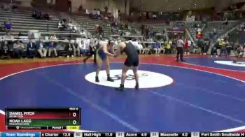 5A 195 lbs 3rd Place Match - Daniel Fitch, Beebe High vs Noah Lagg, Mountain Home