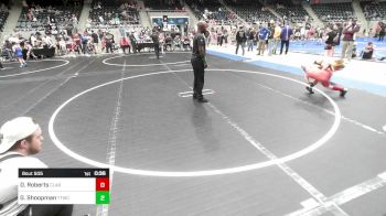 75 lbs Quarterfinal - Dylan Roberts, Claremore Wrestling Club vs Grayson Shoopman, Team Tulsa Wrestling Club