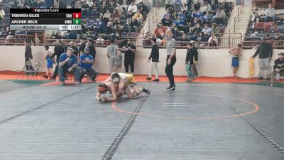 145_B lbs Round Of 32 - Trenten Giles, Trinity vs Archer Beck, Armstrong